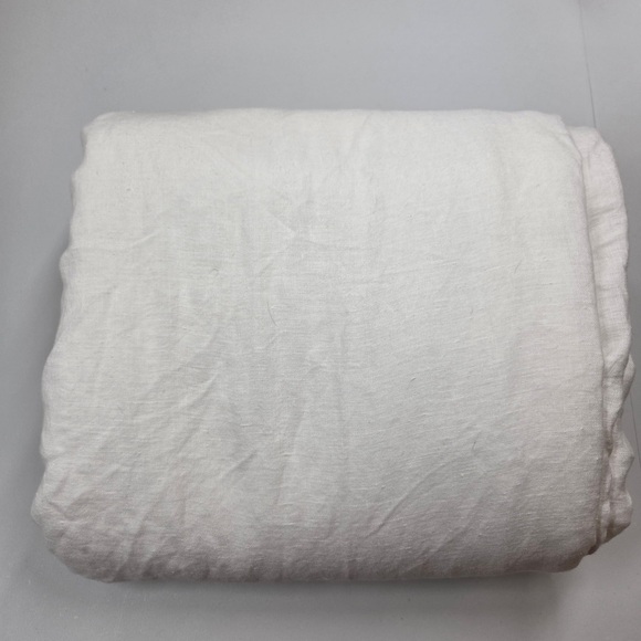 QUINCE European Linen Duvet Cover Full/Queen White 4654 - Picture 6 of 12